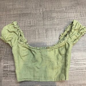 Wilfred Green Crop Top